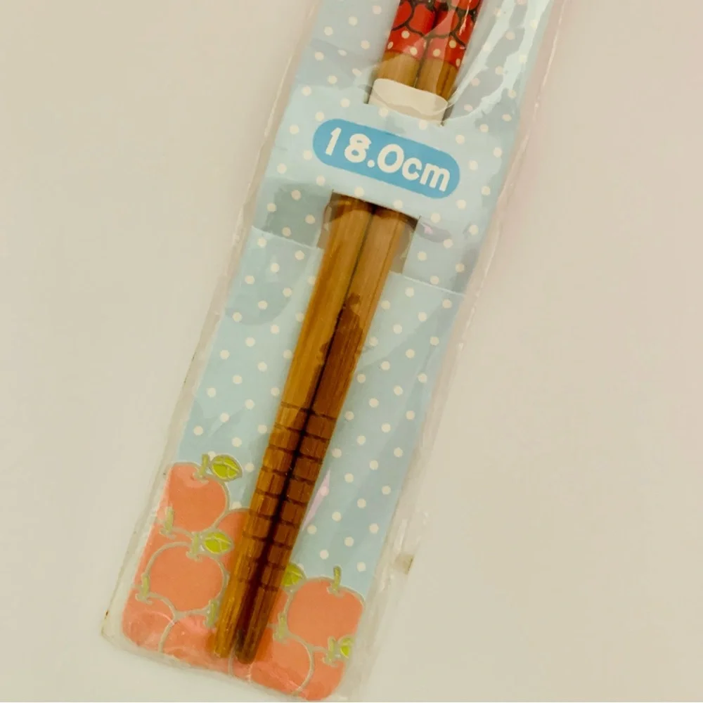 Hello Kitty Sanrio Bamboo Chopsticks 18cm Japan Only Exclusive NEW Kawaii